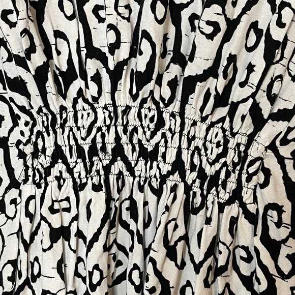 Soft Surroundings Woman’s Black & White Button Down Casual Tunic Top Size Large - Picture 5 of 6